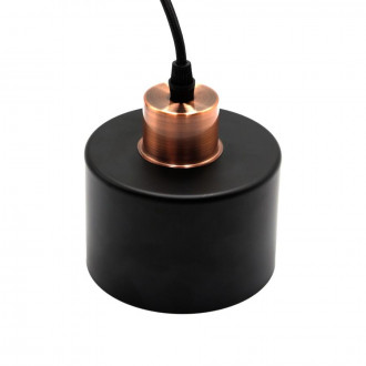 Svietidlo kruh 3xE27 black copper