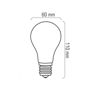 LED žiarovka 8W A60-G E27 Filament - Neutrálna biela