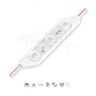 epiLED – LED modul Luno 0.72 – 0.72W – IP67 – 12V DC – Červená farba svetla