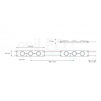 epiLED - LED modul Stelar - 0,72W - Čistá biela (PW) / 5000°K