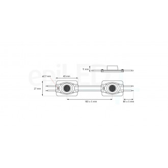 epiLED - LED modul Elypso 1.2W - 1,20W - Teplá biela (WW) / 3000°K