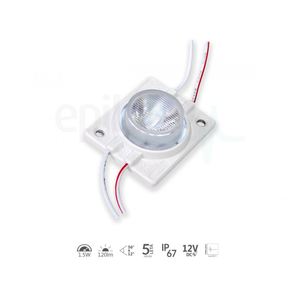 epiLED – LED modul Elypso 1.5 – 1.50W – IP67 – 12V DC – Teplá biela (WW) / 3000°K