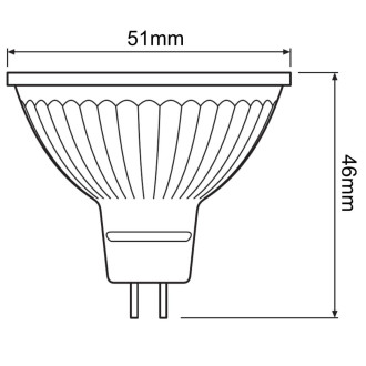 LED žiarovka GU5.3 MR16 2,6W  20W 230lm 4000K Neutral 36° 12V OSRAM Parathom