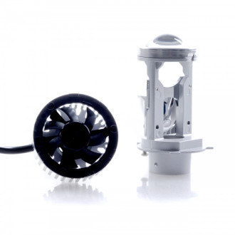 EINPARTS - 2ks - H4 LED projektorové šošovky 35/45W EPLL01 (stretávacie/diaľkové svetlá) - Studená biela / 6000°K - CANBUS