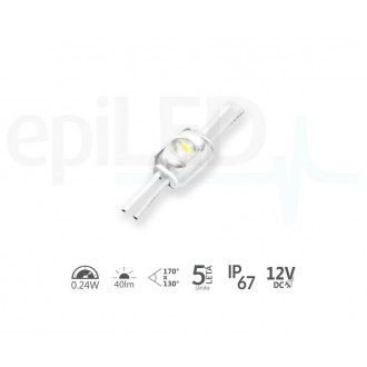 epiLED – LED modul epiQ – 0.24W – IP67 – 12V DC – Teplá biela (WW) / 3000°K