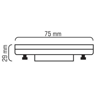 LED žiarovka GX53 8W 230V Teplá biela 20 SMD2835 CCD