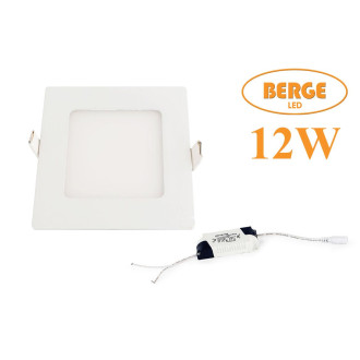 LED panel štvorec vstavný - 12W - 230V - neutrálna biela