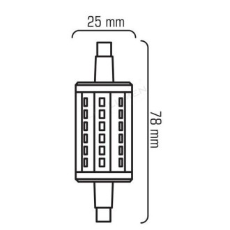 LED žiarovka 4W J78-AP R7s Teplá biela 230V 36 SMD2835 LED CCD