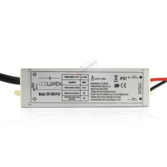 LED zdroj 15W 12V DC IP67