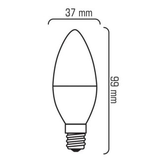 LED žiarovka 6W Teplá biela CCD E14