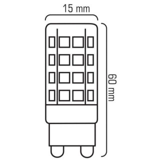 LED žiarovka 6W 230V Teplá biela G9