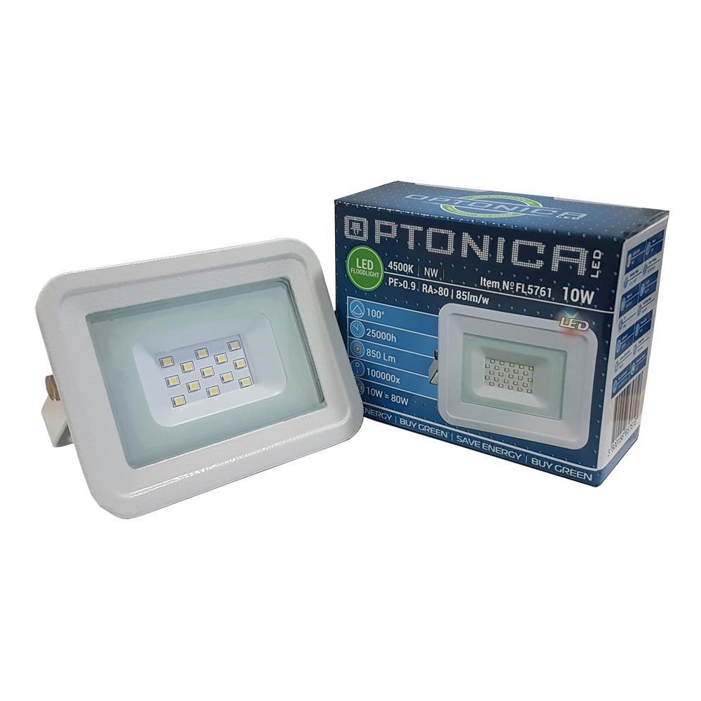 LED reflektor 10W Optonica Studená biela