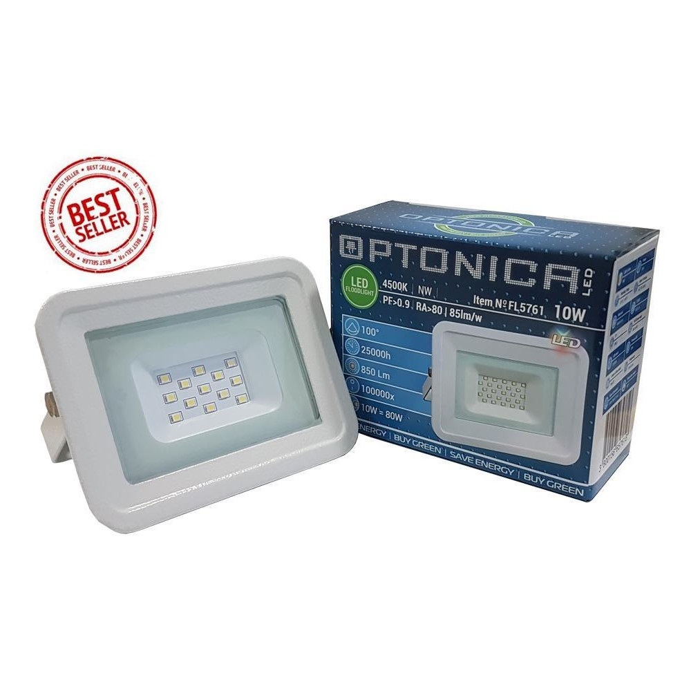 LED reflektor 10W Optonica Neutrálna biela