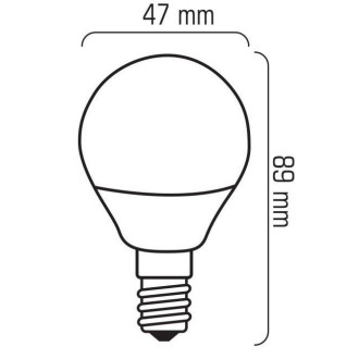 LED žiarovka 8W Teplá biela CCD E14