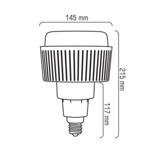 LED žiarovka 50W T145-AP CCD Neutrána biela E27 230V