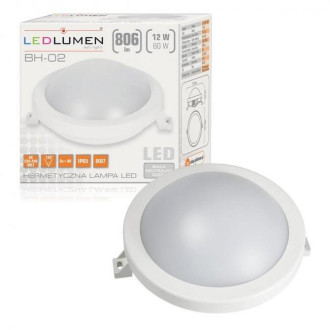 LED lampa 12W LED IP65 Neutrálna biela, kruh