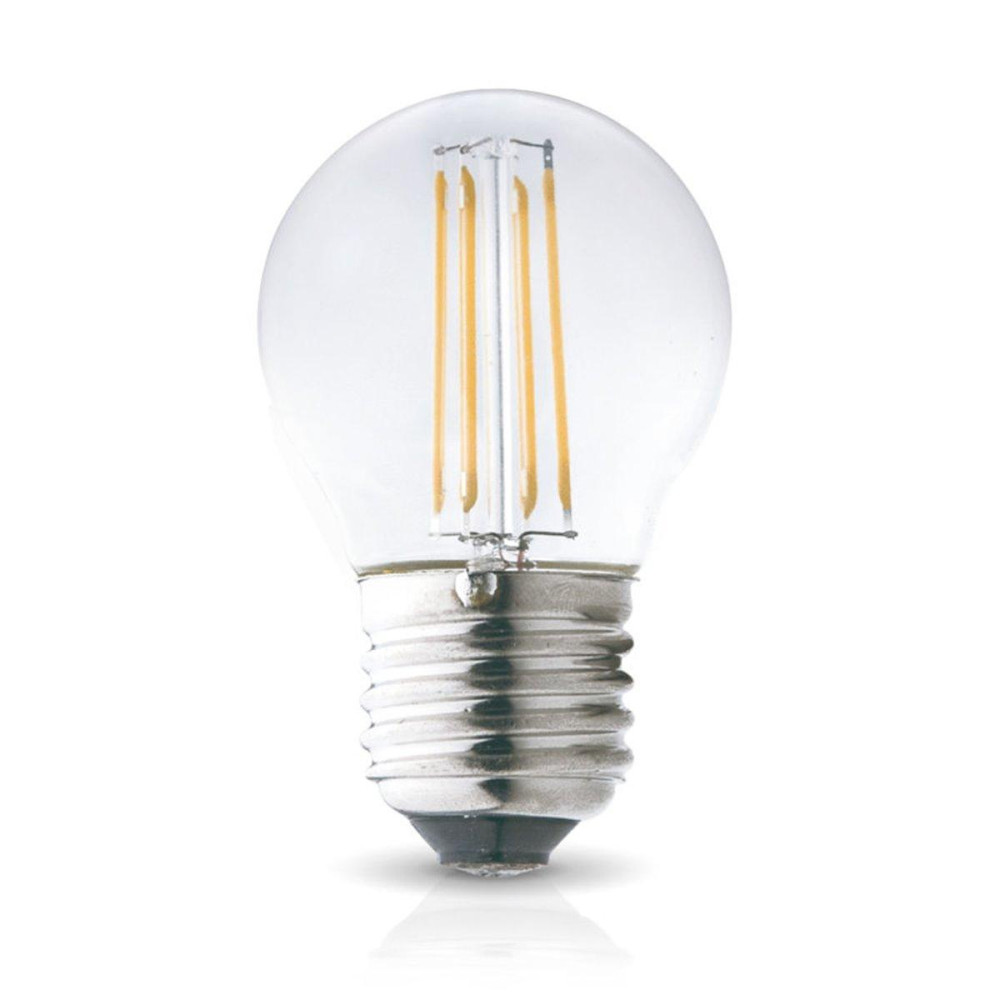 Žiarovka LED 4W, E27, 3000K, 230V, LED filament, globo