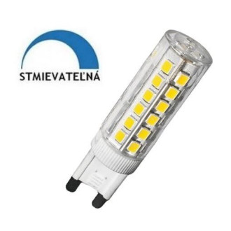 Stmievateľná LED žiarovka 6W teplá biela G9