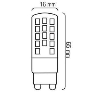 LED žiarovka 3.8W CCD Studená biela G9