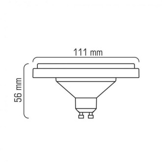 ES111-AP GU10 230V 12W 15x2835LED CCD NW