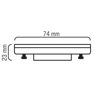 GX53-P 8W 230V LED CCD teplá biela