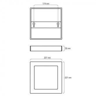 LED panel 16W SL-11S teplá biela