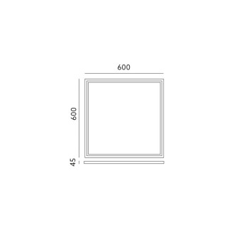 Rám  pre LED panel NELIO2 60x60 45mm klik KOBI