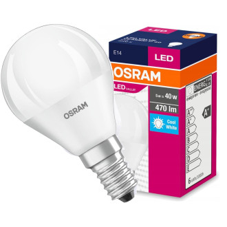 LED žiarovka E14 P45 5W  40W 470lm 4000K Neutral 180° OSRAM Value