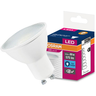 GU10 LED žiarovka 6,9W  50W 575lm 6500K Cold 120° OSRAM Value