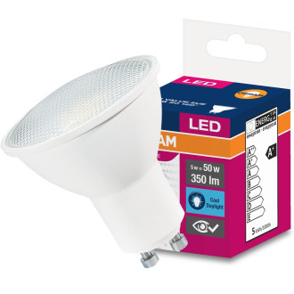 LED žiarovka GU10 4,5W  35W 350lm 6500K Cold 120° OSRAM Value