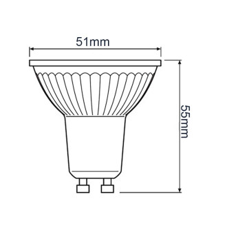 Žiarovka LED GU10 6,9W  80W 575lm 3000K Warm 60° OSRAM Value