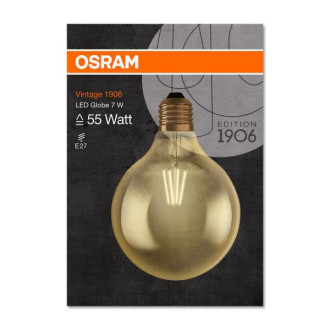 LED žiarovka E27 G125 7W  55W 725lm 2500K Warm OSRAM Vintage 1906 Globe