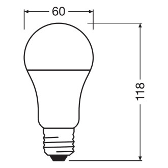 3PAK LED žiarovka E27 A60 10W  75W 1055lm 4000K Neutrálna 200° pätica OSRAM