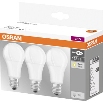 3PAK LED žiarovka E27 A60 14W  100W 1521lm 2700K Warm 360° OSRAM