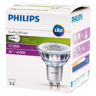 LED žiarovka GU10 4,6W  50W 390lm 6500K Cold 36° PHILIPS