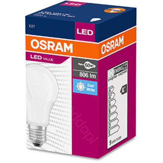 LED žiarovka E27 A60 8,5W  60W 806lm 4000K Neutral 200° OSRAM Value