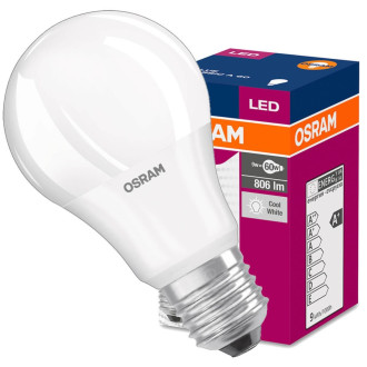 LED žiarovka E27 A60 9W  60W 806lm 6500K Cold 200° OSRAM