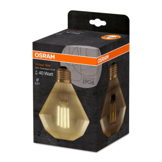 LED žiarovka E27 DIAMOND 4,5W  40W 470lm 2500K Warm 360° OSRAM Vintage 1906