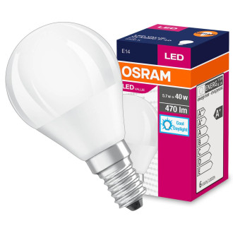 LED žiarovka E14 P45 5,7W  40W 470lm 6500K Cold 180° OSRAM Value