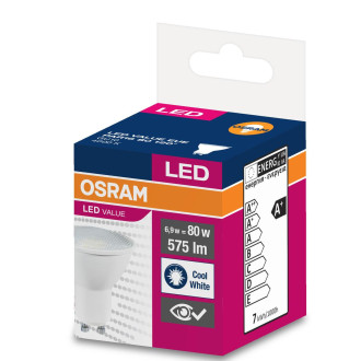 GU10 LED žiarovka 6,9W  50W 575lm 4000K Neutrálna 120° OSRAM Value