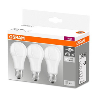 3PAK LED žiarovka LED E27 A60 13W  100W 1521lm 4000K Neutralna 360° OSRAM