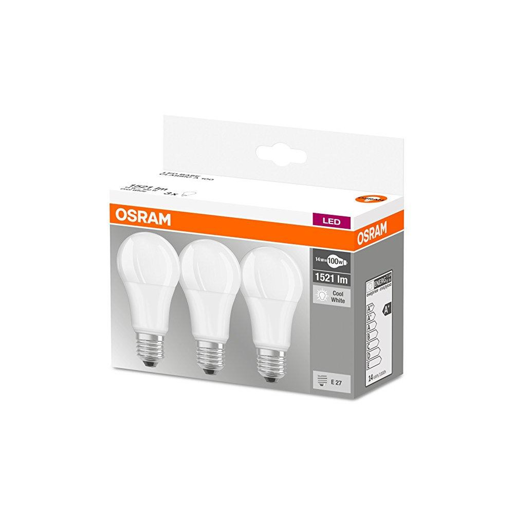 3PAK LED žiarovka LED E27 A60 13W  100W 1521lm 4000K Neutralna 360° OSRAM