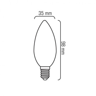 LED žiarovka Filament 4W Neutrálna biela E14