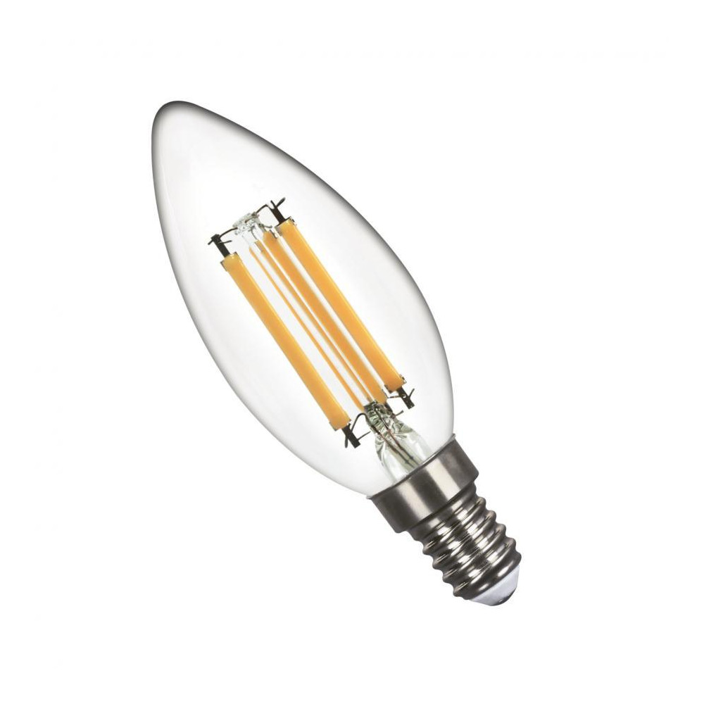 LED žiarovka 6W Filament Teplá biela E14