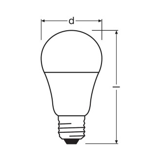 5PAK LED žiarovka E27 A60 8,5W  60W 806lm 4000K Neutral 300° OSRAM Base