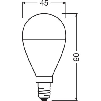 LED žiarovka E14 P45 8W  60W 806lm 4000K Neutrálna hodnota OSRAM