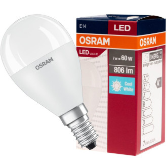 LED žiarovka E14 P45 8W  60W 806lm 4000K Neutrálna hodnota OSRAM