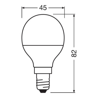 5PAK LED žiarovka E14 P45 5W  40W 470lm 2700K teplá pätica OSRAM