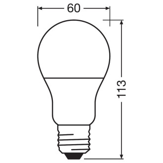 4PAK LED žiarovka E27 A60 8,5W  60W 806lm 2700K Warm 300° OSRAM Base