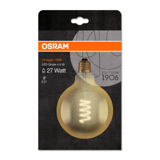 LED žiarovka E27 G125 5W  25W 250lm 2000K Warm 300° OSRAM Vintage 1906